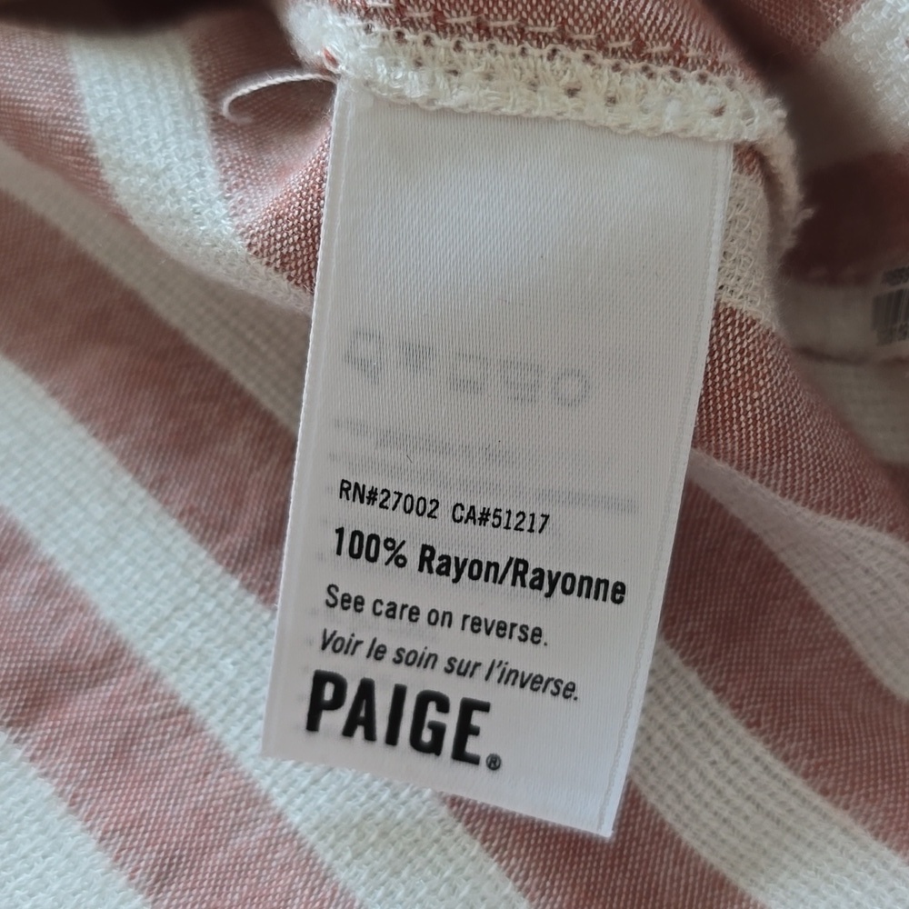 Paige Jovannie Striped Blouson Sleeve Blouse - Picture 13 of 16